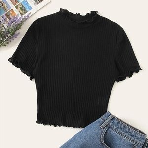 Black crop top